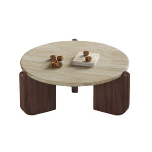 ENOVA travertine coffee table