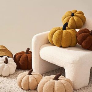 Pumpkin-shaped pillows