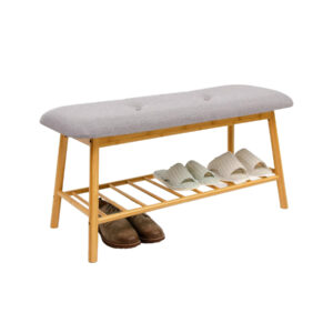 BRUS bamboo shoe bench